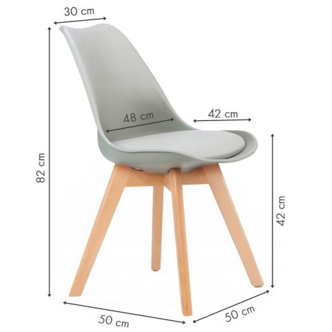 Krzesło zestaw krzeseł do salonu jadalni z poduszką ModernHome Krzesło zestaw krzeseł do salonu jadalni z poduszką ModernHome