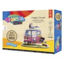 COLORINO CREATIVE - ZESTAW MODELARSKI MINIATUROWY DOMEK "HAPPY CAMPER"