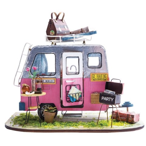 COLORINO CREATIVE - ZESTAW MODELARSKI MINIATUROWY DOMEK "HAPPY CAMPER" COLORINO CREATIVE - ZESTAW MODELARSKI MINIATUROWY DOMEK "HAPPY CAMPER"