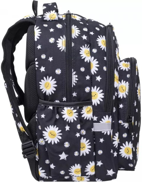 COOLPACK - BASE PLUS - PLECAK MŁODZIEŻOWY - DAISY BLACK COOLPACK - BASE PLUS - PLECAK MŁODZIEŻOWY - DAISY BLACK