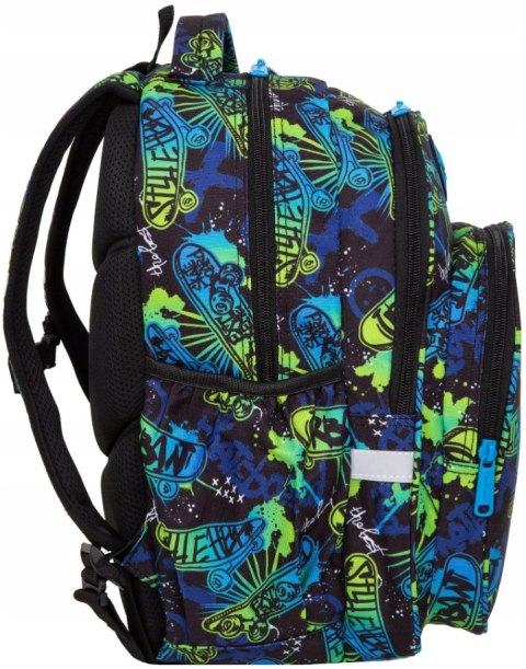 COOLPACK - BASE PLUS - PLECAK MŁODZIEŻOWY - SKATE NIGHT COOLPACK - BASE PLUS - PLECAK MŁODZIEŻOWY - SKATE NIGHT