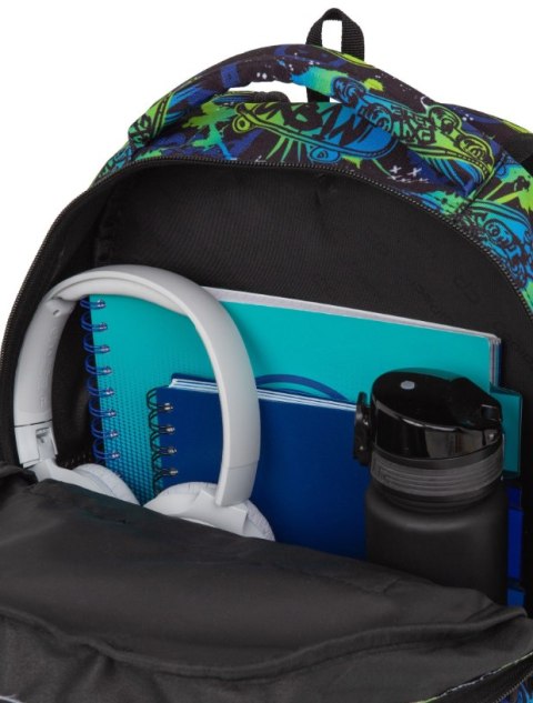 COOLPACK - BASE PLUS - PLECAK MŁODZIEŻOWY - SKATE NIGHT COOLPACK - BASE PLUS - PLECAK MŁODZIEŻOWY - SKATE NIGHT