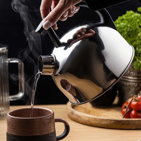CZAJNIK 1,5L Z GWIZDKIEM KINGHOFF KH-1896 SREBRNY CZAJNIK 1,5L Z GWIZDKIEM KINGHOFF KH-1896 SREBRNY