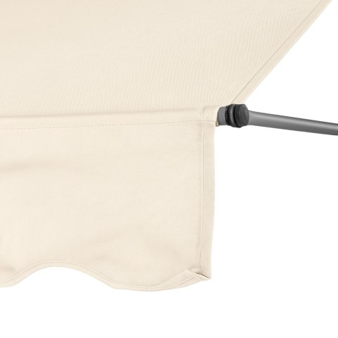 Markiza przeciwsłoneczna balkonowa 300x120 cm regulacja wysokości wodoodporna korbka ręczna beżowa MultiGarden Markiza przeciwsłoneczna balkonowa 300x120 cm regulacja wysokości wodoodporna korbka ręczna beżowa MultiGarden