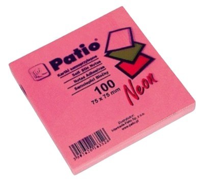 NOTES NEON SAMOP. 75x75mm RÓŻOWY - 12 szt. NOTES NEON SAMOP. 75x75mm RÓŻOWY - 12 szt.