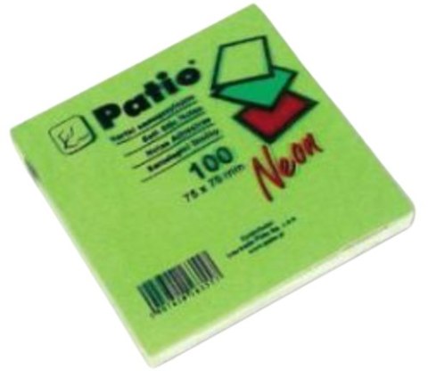 NOTES NEON SAMOP. 75x75mm ZIELONY - 12 szt. NOTES NEON SAMOP. 75x75mm ZIELONY - 12 szt.