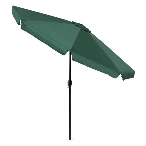 Parasol ogrodowy duży 3 m skośny łamany z korbą zielony MultiGarden Parasol ogrodowy duży 3 m skośny łamany z korbą zielony MultiGarden
