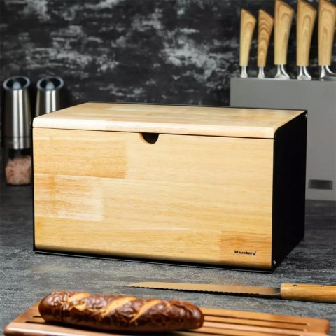 CHLEBAK POJEMNIK NA PIECZYWO DWUSTRONNY KLAUSBERG KB-7386 czarny CHLEBAK POJEMNIK NA PIECZYWO DWUSTRONNY KLAUSBERG KB-7386 czarny