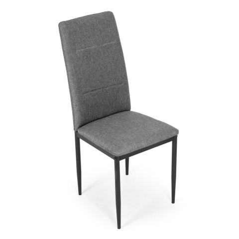 Komplet 4 krzeseł krzesło do jadalni i salonu szare ModernHome Komplet 4 krzeseł krzesło do jadalni i salonu szare ModernHome