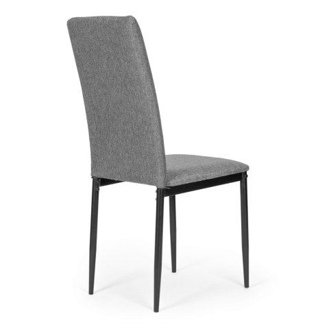 Komplet 4 krzeseł krzesło do jadalni i salonu szare ModernHome Komplet 4 krzeseł krzesło do jadalni i salonu szare ModernHome
