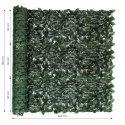 Sztuczny bluszcz żywopłot 300x150 cm zielona osłona na balkon maskująca - 3 ROLKI
