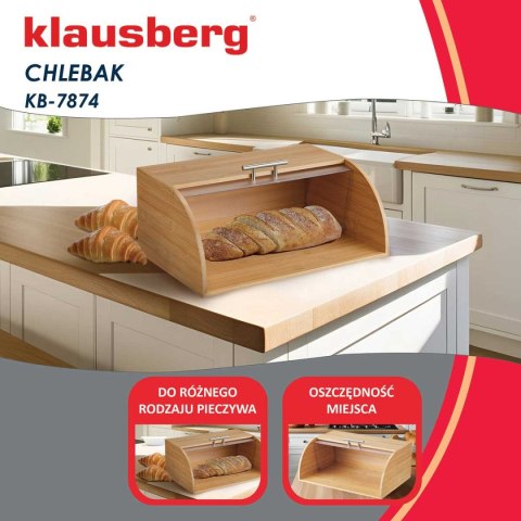 CHLEBAK POJEMNIK BAMBUSOWY NA PIECZYWO KLAUSBERG KB-7874 CHLEBAK POJEMNIK BAMBUSOWY NA PIECZYWO KLAUSBERG KB-7874