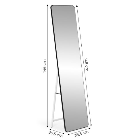 Duże stojące lustro prostokątne wąska rama 148 cm ModernHome Duże stojące lustro prostokątne wąska rama 148 cm ModernHome