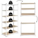 Regał magazynowy 222x110x50 cm stal galwanizowana 6 półek 1050 kg ModernHome
