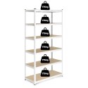 Regał magazynowy 222x110x50 cm stal galwanizowana 6 półek 1050 kg ModernHome