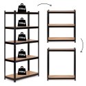 Regał metalowy magazynowy 180x90x30 cm do garażu piwnicy 5 półek 875 kg ModernHome