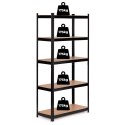 Regał metalowy magazynowy 180x90x30 cm do garażu piwnicy 5 półek 875 kg ModernHome