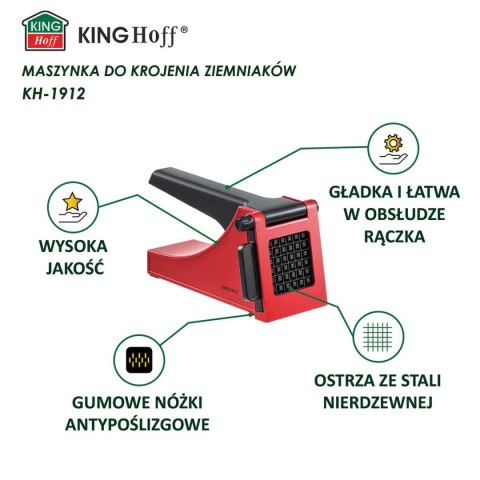 MASZYNKA DO KROJENIA FRYTEK WARZYW KINGHOFF KH-1912 MASZYNKA DO KROJENIA FRYTEK WARZYW KINGHOFF KH-1912