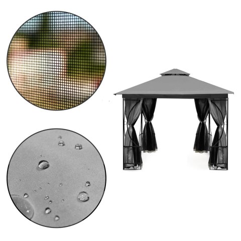 Namiot pawilon ogrodowy 2w1 3x3 m moskitiera i pełne ściankiMultiGarden Namiot pawilon ogrodowy 2w1 3x3 m moskitiera i pełne ściankiMultiGarden