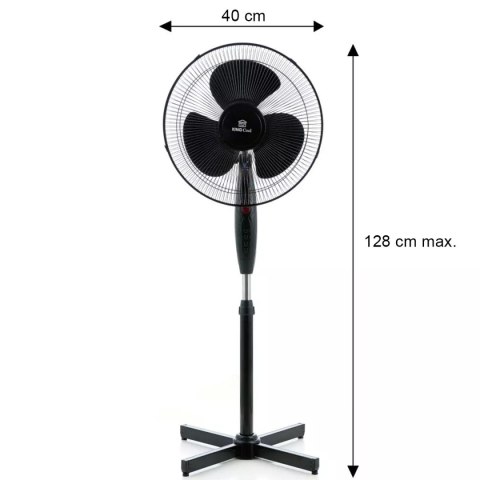 WENTYLATOR WIATRAK STOJĄCY PODŁOGOWY KINGCOOL KC-2124 czarny WENTYLATOR WIATRAK STOJĄCY PODŁOGOWY KINGCOOL KC-2124 czarny