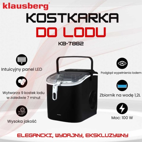 AUTOMATYCZNA KOSTKARKA DO LODU 1,2L 100W KLAUSBERG KB-7882 AUTOMATYCZNA KOSTKARKA DO LODU 1,2L 100W KLAUSBERG KB-7882