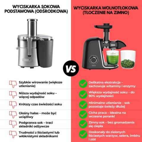 SOKOWIRÓWKA WYCISKARKA WOLNOOBROTOWA KLAUSBERG KB-7866 SOKOWIRÓWKA WYCISKARKA WOLNOOBROTOWA KLAUSBERG KB-7866