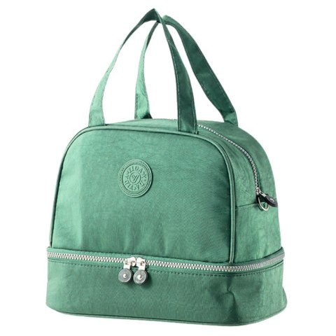 Torba Termiczna Izolacyjna Śniadaniowa Pas z Regulacją Zielona 27cm Torba Termiczna Izolacyjna Śniadaniowa Pas z Regulacją Zielona 27cm