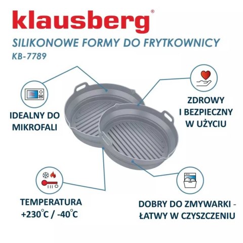 WKŁAD SILIKONOWY DO FRYTOWNICY 20cm KLAUSBERG KB-7789 2 szt. WKŁAD SILIKONOWY DO FRYTOWNICY 20cm KLAUSBERG KB-7789 2 szt.