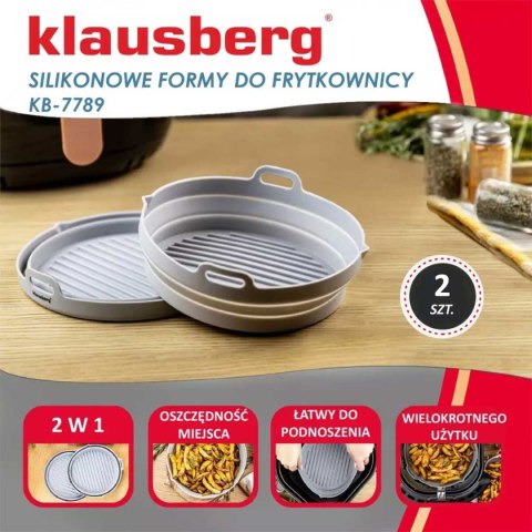 WKŁAD SILIKONOWY DO FRYTOWNICY 20cm KLAUSBERG KB-7789 2 szt. WKŁAD SILIKONOWY DO FRYTOWNICY 20cm KLAUSBERG KB-7789 2 szt.
