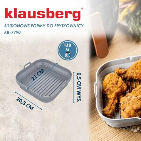 WKŁAD SILIKONOWY DO FRYTOWNICY KWADRATOWY KLAUSBERG KB-7790 2 szt. WKŁAD SILIKONOWY DO FRYTOWNICY KWADRATOWY KLAUSBERG KB-7790 2 szt.