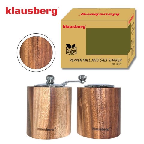 AKACJOWY MŁYNEK DO PIEPRZU + SOLNICZKA KLAUSBERG KB-7859 AKACJOWY MŁYNEK DO PIEPRZU + SOLNICZKA KLAUSBERG KB-7859