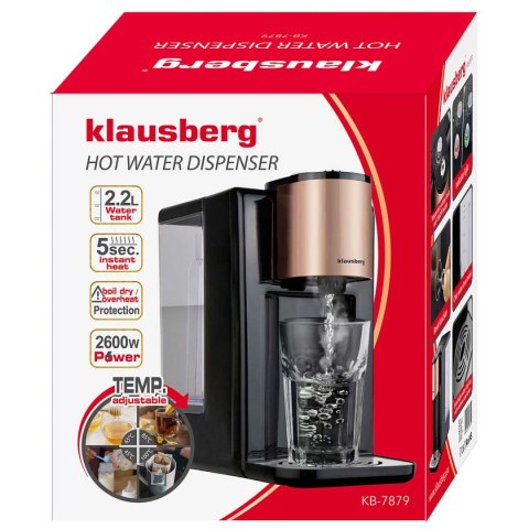 DYSPENSER DOZOWNIK GORĄCEJ WODY 2,2L KLAUSBERG KB-7879 DYSPENSER DOZOWNIK GORĄCEJ WODY 2,2L KLAUSBERG KB-7879
