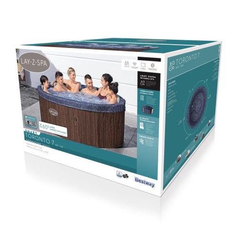 Dmuchane Spa Z Hydromasażem 7-osobowe Bestway 6001W Dmuchane Spa Z Hydromasażem 7-osobowe Bestway 6001W