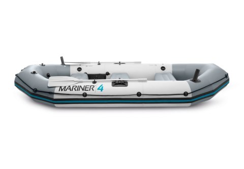 Ponton dmuchany Mariner 4 dla 4 osób wiosła pompka uchwyty na wędkę i silnik INTEX 68376 Ponton dmuchany Mariner 4 dla 4 osób wiosła pompka uchwyty na wędkę i silnik INTEX 68376