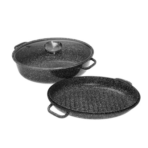 BRYTFANNA CERAMICZNA 38cm Z GRILLEM I POKRYWĄ KLAUSBERG KB-7367 BRYTFANNA CERAMICZNA 38cm Z GRILLEM I POKRYWĄ KLAUSBERG KB-7367