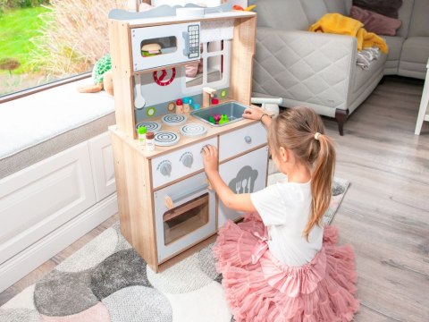 Drewniana kuchnia dla dzieci dodatkowe akcesoria ECOTOYS Drewniana kuchnia dla dzieci dodatkowe akcesoria ECOTOYS