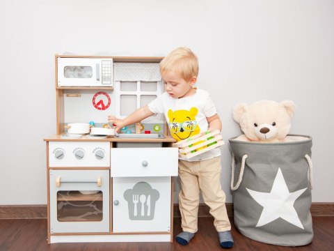 Drewniana kuchnia dla dzieci dodatkowe akcesoria ECOTOYS Drewniana kuchnia dla dzieci dodatkowe akcesoria ECOTOYS