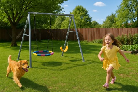 Huśtawka ogrodowa podwójna plac zabaw dla dzieci bocianie gniazdo INTEX 44126 Huśtawka ogrodowa podwójna plac zabaw dla dzieci bocianie gniazdo INTEX 44126