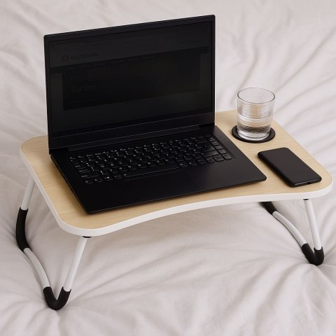 Podstawka pod laptopa składana taca 60x40 cm lampka wiatrak ModernHome Podstawka pod laptopa składana taca 60x40 cm lampka wiatrak ModernHome