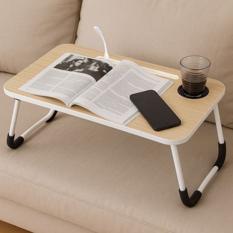 Podstawka pod laptopa składana taca 60x40 cm lampka wiatrak ModernHome Podstawka pod laptopa składana taca 60x40 cm lampka wiatrak ModernHome