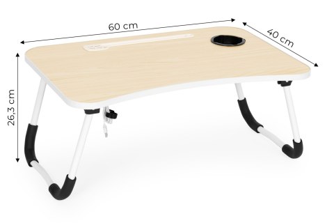 Podstawka pod laptopa składana taca 60x40 cm lampka wiatrak ModernHome Podstawka pod laptopa składana taca 60x40 cm lampka wiatrak ModernHome