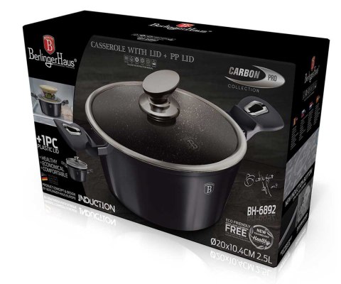 GARNEK GRANITOWY 20cm BERLINGERHAUS BH-6892 CARBON PRO GARNEK GRANITOWY 20cm BERLINGERHAUS BH-6892 CARBON PRO