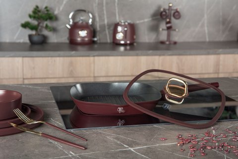 PATELNIA GRILLOWA TYTANOWA Z POKRYWĄ 28cm BERLINGER HAUS BH-8037 LEONARDO PATELNIA GRILLOWA TYTANOWA Z POKRYWĄ 28cm BERLINGER HAUS BH-8037 LEONARDO
