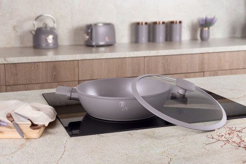 PŁASKI GARNEK TYTANOWY Z POKRYWĄ 28cm BERLINGER HAUS BH-8098 TAUPE PŁASKI GARNEK TYTANOWY Z POKRYWĄ 28cm BERLINGER HAUS BH-8098 TAUPE