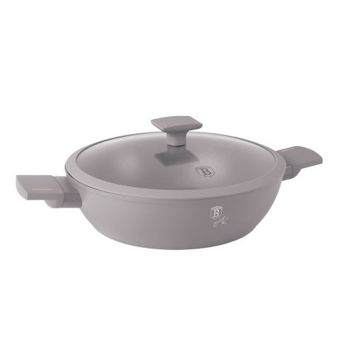 PŁASKI GARNEK TYTANOWY Z POKRYWĄ 30cm BERLINGER HAUS BH-8099 TAUPE PŁASKI GARNEK TYTANOWY Z POKRYWĄ 30cm BERLINGER HAUS BH-8099 TAUPE