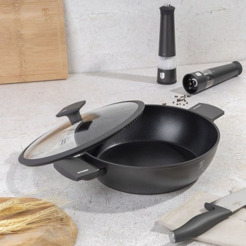 PŁASKI GARNEK TYTANOWY Z POKRYWĄ 30cm BERLINGER HAUS BH-8129 ANTRACIT PŁASKI GARNEK TYTANOWY Z POKRYWĄ 30cm BERLINGER HAUS BH-8129 ANTRACIT
