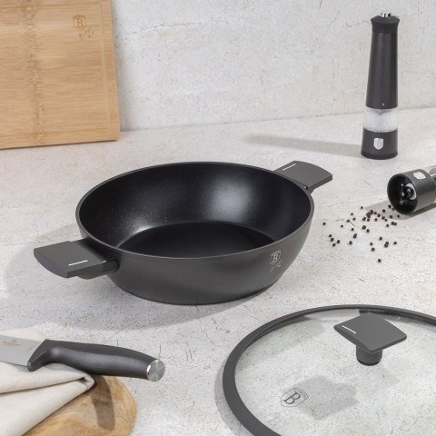 PŁASKI GARNEK TYTANOWY Z POKRYWĄ 30cm BERLINGER HAUS BH-8129 ANTRACIT PŁASKI GARNEK TYTANOWY Z POKRYWĄ 30cm BERLINGER HAUS BH-8129 ANTRACIT