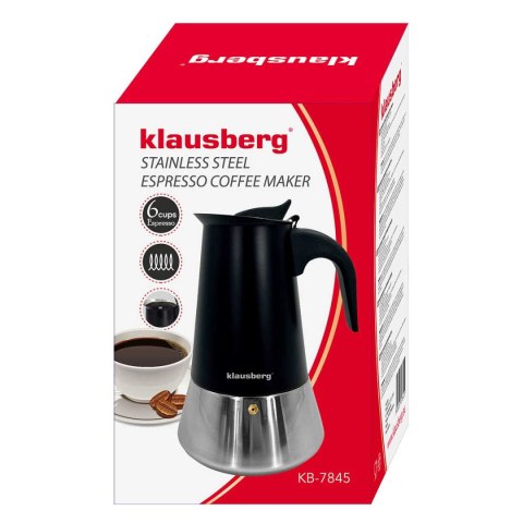 KAWIARKA ZAPARZACZ DO KAWY 300ml KLAUSBERG KB-7845 INDUKCJA KAWIARKA ZAPARZACZ DO KAWY 300ml KLAUSBERG KB-7845 INDUKCJA