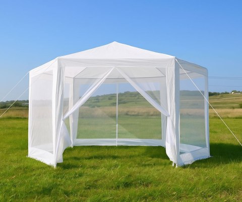 Namiot pawilon ogrodowy handlowy 2x2x2 m z moskitierą biały MultiGarden Namiot pawilon ogrodowy handlowy 2x2x2 m z moskitierą biały MultiGarden