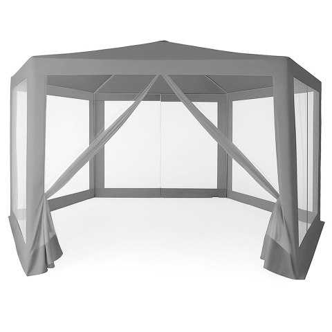 Namiot pawilon ogrodowy handlowy 2x2x2 m z moskitierą szary MultiGarden Namiot pawilon ogrodowy handlowy 2x2x2 m z moskitierą szary MultiGarden
